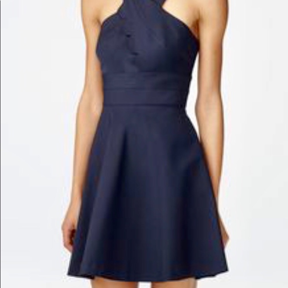 Armani Exchange Navy Fit and Flare Dress NWT